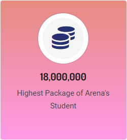Highest Package of Arena's Students
